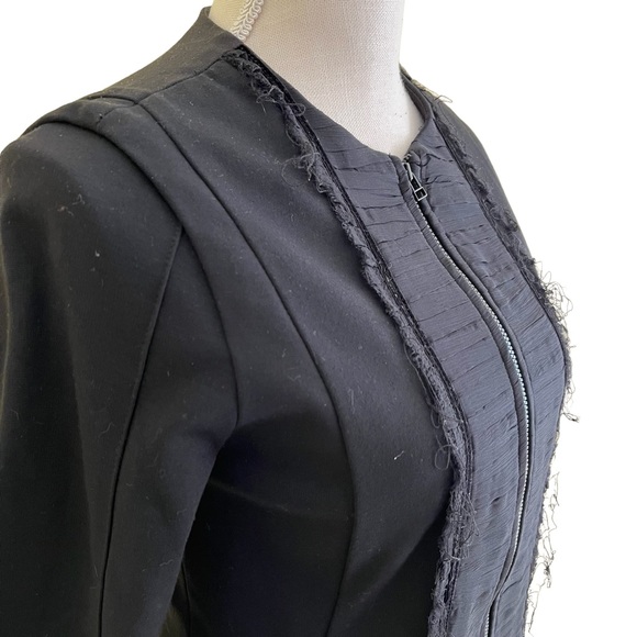 Shin Choi Black Knit Zip Front Dress/Jacket Small - Picture 7 of 11